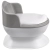 MALTEX Toaleta dla maluchów e-commerce nocnik biały/szary nocniczek dla dziecka